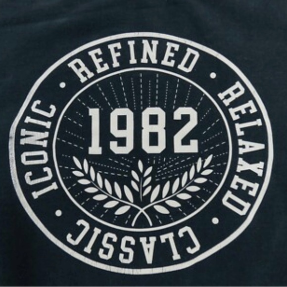 OAK + FORT Iconic 1982 Graphic Oversized Crewneck Size Small Black - Picture 7 of 13